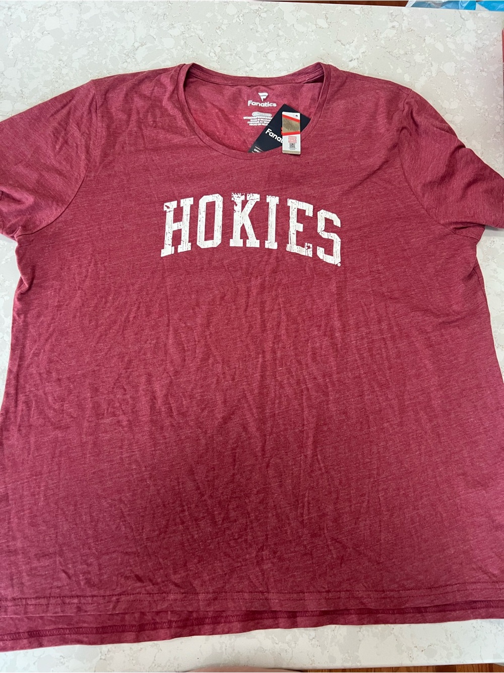Fanatics Women's Maroon Crewneck Tee with White Logo